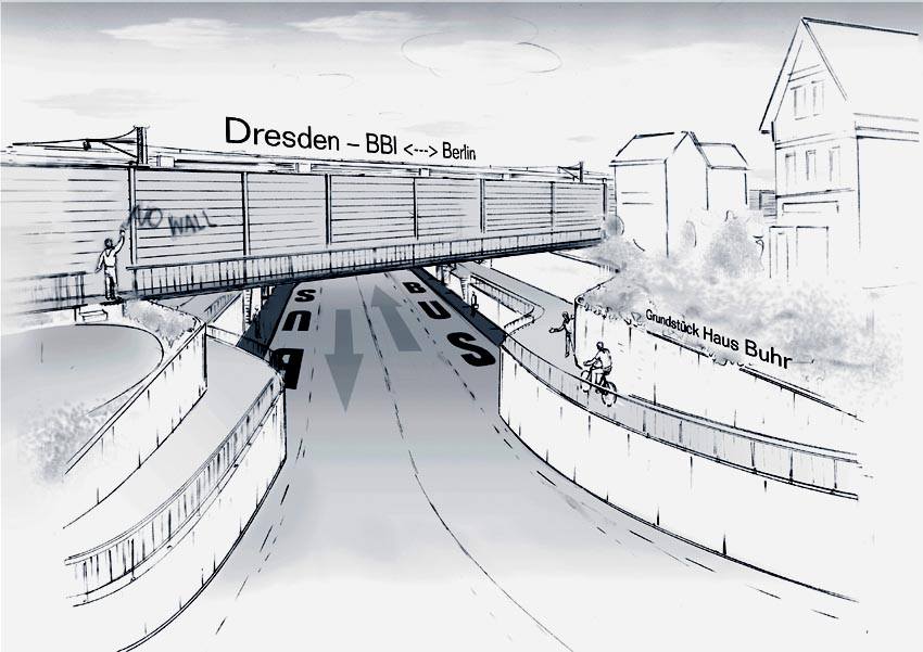 Die von der Deutschen Bahn und Berliner SPD befürwortete ebenerdige Bauweise