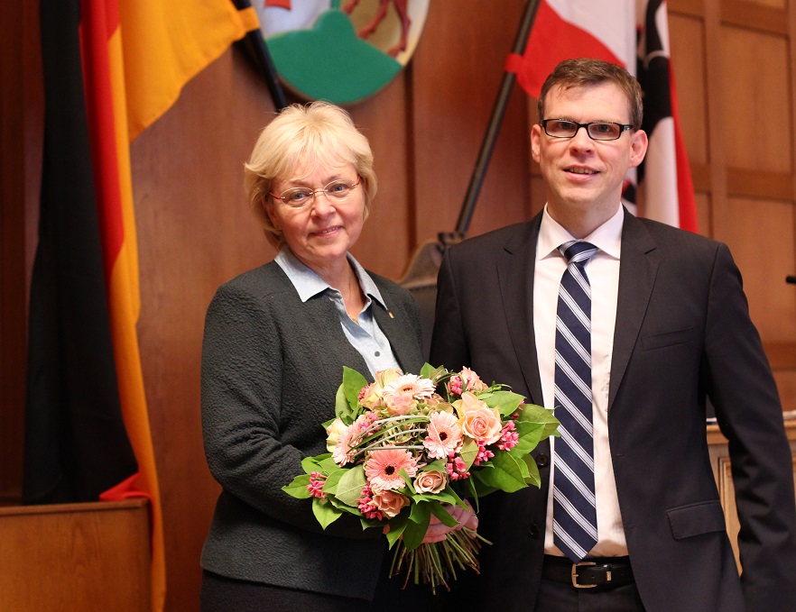 Spitzenkandidatin Jutta Kaddatz und CDU-Kreisvorsitzender Florian Graf, MdA.