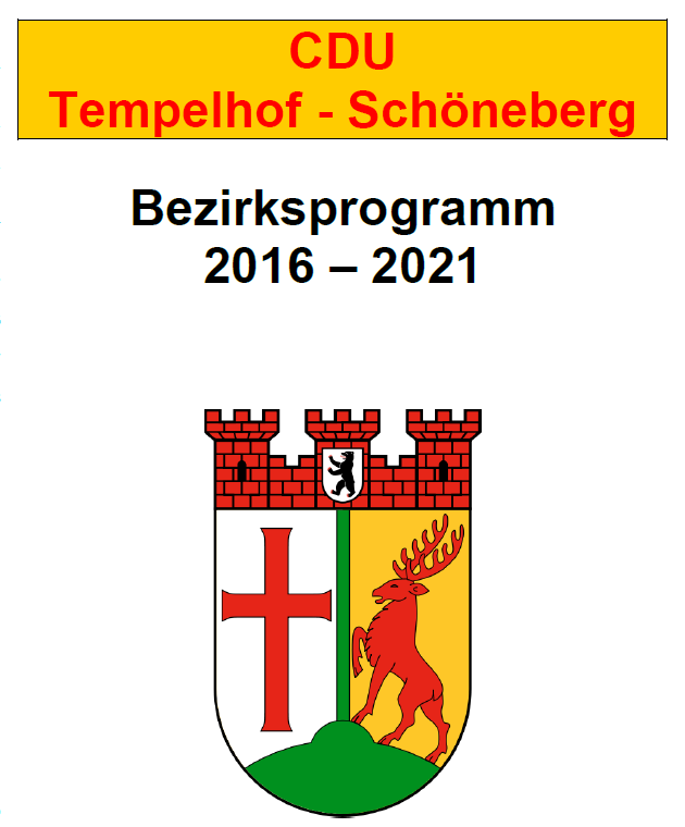 Stark für Tempehof-Schöneberg - das Bezirksprogramm für 2016 bis 2021